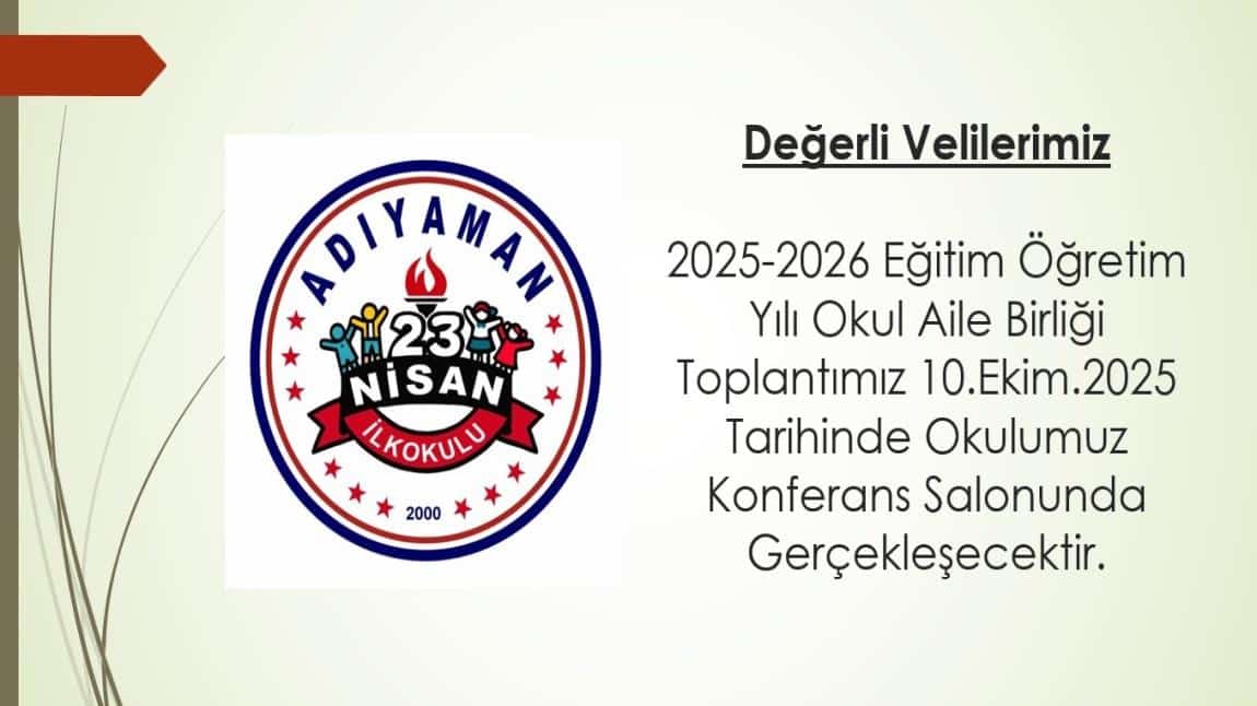 Okul Aile Birliği Toplantısı
